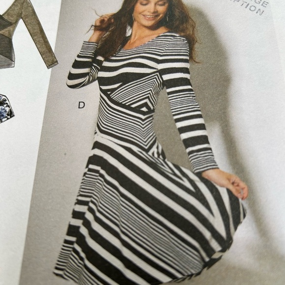 McCall's M7538 6 to 14- Pattern Misses' Crossover-Band Top and Dresses - uncut - Picture 2 of 7